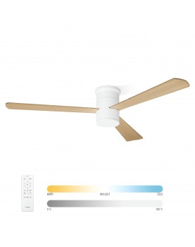 Ventilador de techo con luz Noaton ZOYA color arce