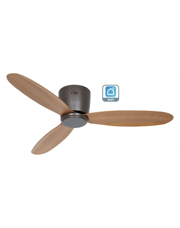 Ventilador de techo CasaFan 311302W ECO PLANO II 112cm roble natural Wi-Fi