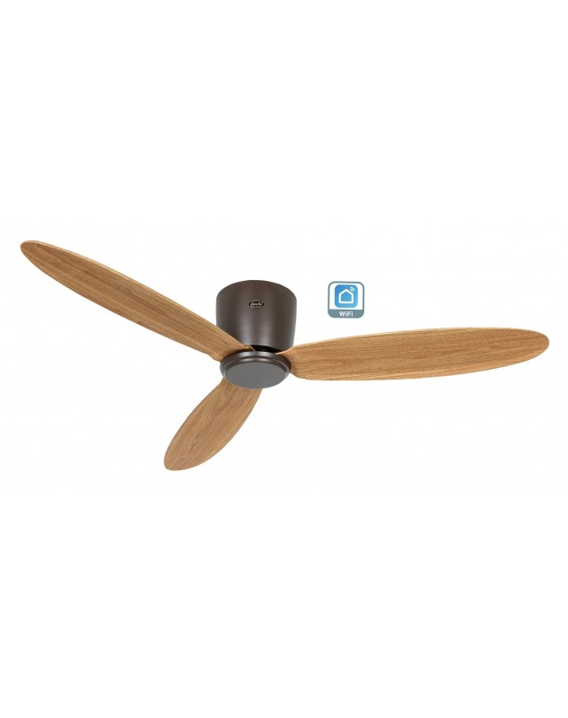 Ventilador de techo CasaFan 313302W ECO PLANO II 132cm roble natural Wi-Fi