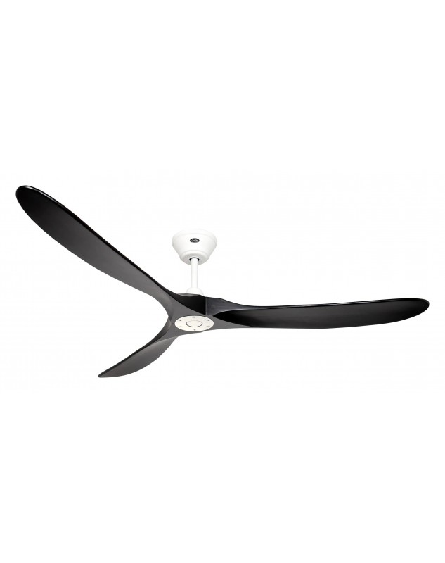 Ventilador de techo CasaFan 318029 ECO GENUINO 180cm motor blanco mate/aspas negro mate