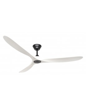 Ventilador de techo CasaFan 318027 ECO GENUINO 180cm motor negro mate/aspas blanco