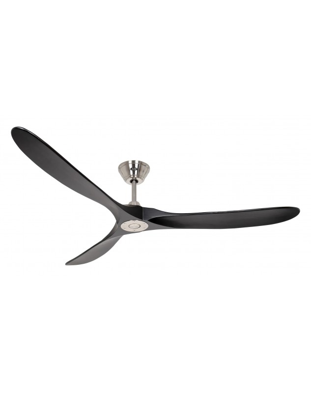 Ventilador de techo CasaFan 318023 ECO GENUINO 180cm motor cromo cepillado/aspas negro