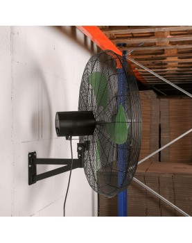 ventilador de pared instalado