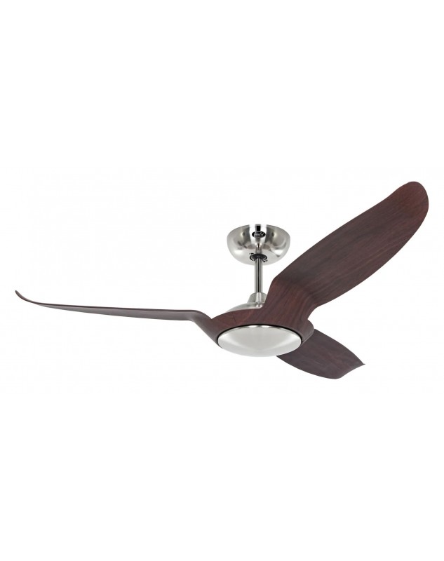 Ventilador de techo CasaFan 313591 ECO TALOS 135cm motor cromo cepillado/ aspas nogal