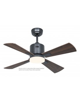 Ventilador de techo CasaFan 9520011 ECO NEO III 92cm motor gris basalto / aspas reversibles nogal con luz
