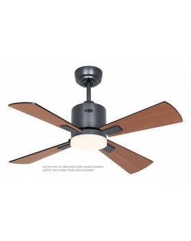 Ventilador de techo CasaFan 9520111 ECO NEO III 92cm motor gris basalto / aspas reversibles teca con luz