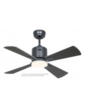 Ventilador de techo CasaFan 9520411 ECO NEO III 92cm motor gris basalto / aspas reversibles wengué con luz