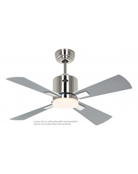 Ventilador de techo CasaFan 9420311 ECO NEO III 92cm motor cromo cepillado / aspas reversibles gris con luz 0-10V
