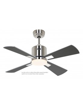 Ventilador de techo CasaFan 9420411 ECO NEO III 92cm motor cromo cepillado / aspas reversibles wengué con luz