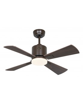 Ventilador de techo CasaFan 9490111 ECO NEO III 92cm motor bronce / aspas reversibles nogal con luz