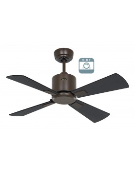 Ventilador de techo CasaFan 9490011 ECO NEO III 92cm motor bronce / aspas reversibles negro y teca 0-10V