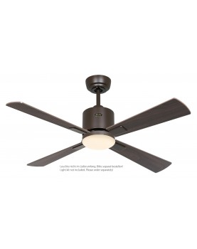 Ventilador de techo CasaFan 9491111 ECO NEO III 103cm motor bronce / aspas reversibles nogal con luz