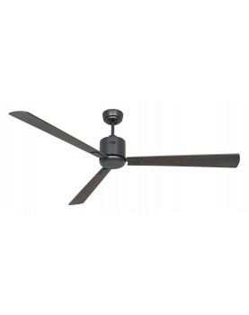 Ventilador de techo CasaFan ECO NEO III 152 BG-NB/KI 0 - 10 V motor gris basalto/aspas reversibles nogal 3 aspas