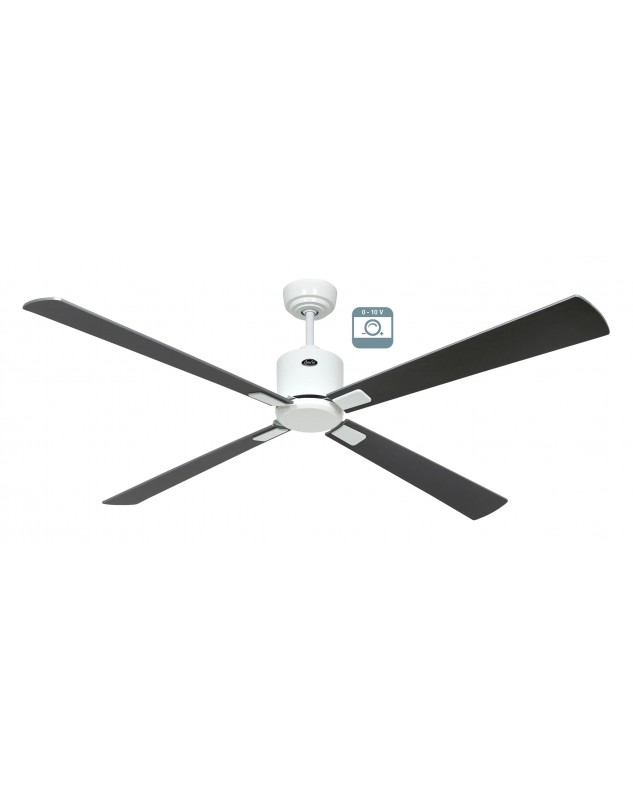 Ventilador de techo CasaFan ECO NEO III 152 WE-WN/SI 0 - 10 V motor blanco/aspas reversibles wengué o plateado