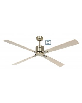 Ventilador de techo CasaFan ECO NEO III 152 MA-AH/BU 0 - 10 V motor latón antiguo/aspas reversibles arce y haya