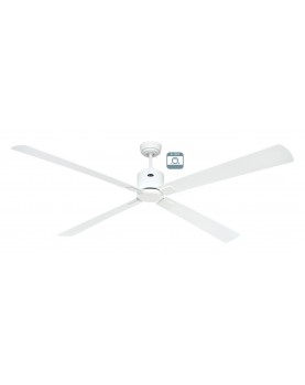 Ventilador de techo CasaFan ECO NEO III 180 WE-WE/LG motor blanco/aspas reversibles blanco y gris claro