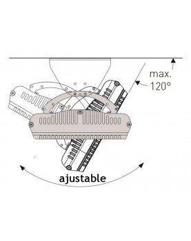 Calentador radiante casafan 98244 HOTTOP 2400 W posición de instalación