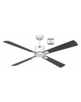 Ventilador de techo CasaFan ECO NEO III 132 WE-WN/SI 0 - 10 V motor blanco/aspas reversibles wengué o plateado