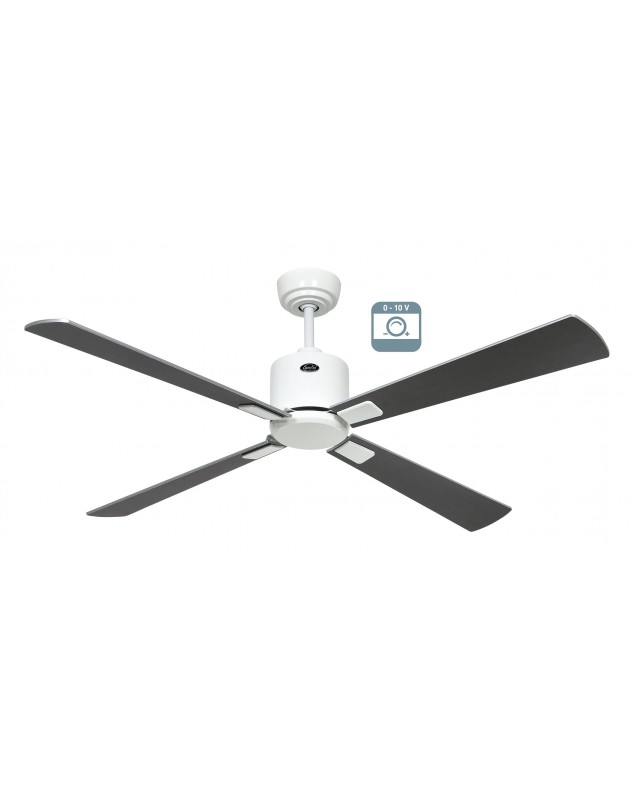 Ventilador de techo CasaFan ECO NEO III 132 WE-WN/SI 0 - 10 V motor blanco/aspas reversibles wengué o plateado