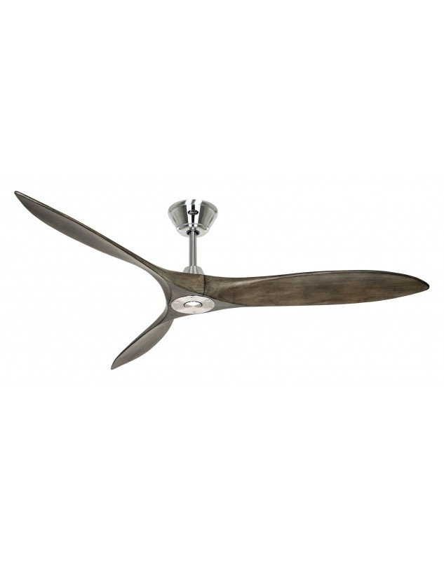Ventilador de techo CasaFan ECO AIRSCREW 152 BN-GW cromo satinado/madera maciza