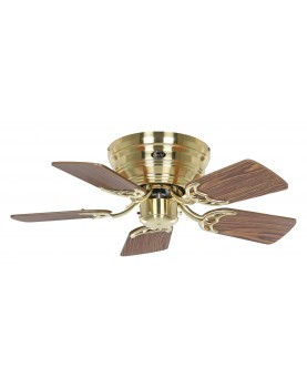 Ventilador de techo CasaFan CLASSIC FLAT 75-III MG-EA/BU latón pulido/roble antiguo y haya
