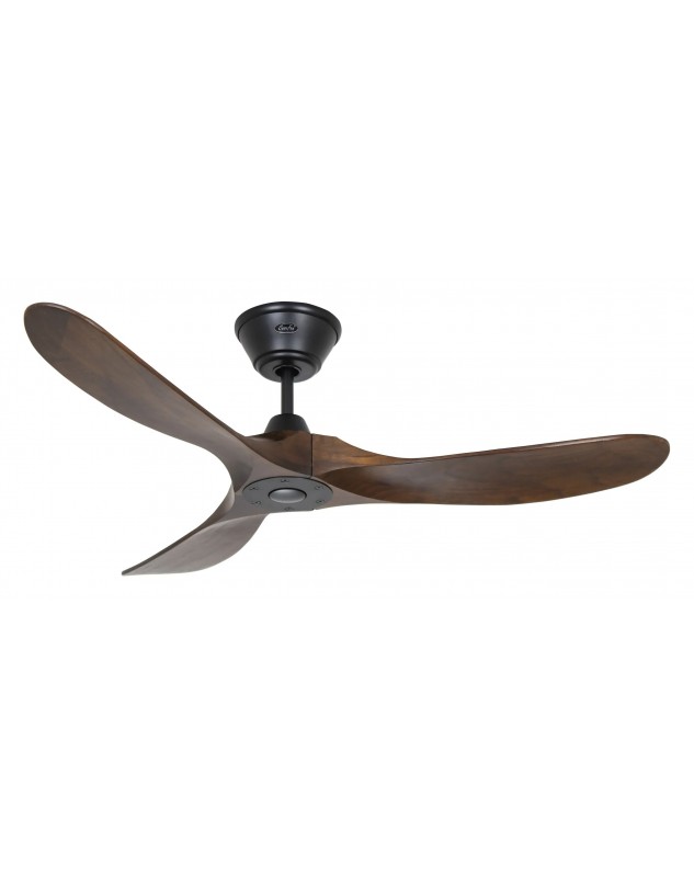 Ventilador de techo CasaFan ECO GENUINO 122 MS-NB negro mate/aspas nogal
