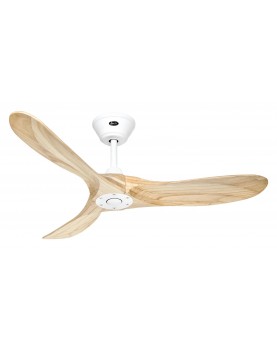 Ventilador de techo CasaFan ECO GENUINO 122 MW-NT blanco/aspas madera natural