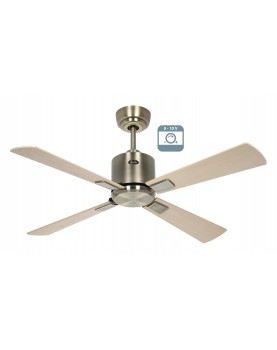 Ventilador de techo CasaFan ECO NEO III  103 MA-AH/BU 0 - 10 V motor latón antiguo/aspas haya y arce