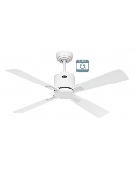 Ventilador de techo CasaFan ECO NEO III 103 WE-WE/LG 0 - 10 V motor blanco/aspas blanco y gris