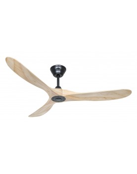 Ventilador de techo CasaFan ECO GENUINO 152 MS-NT negro mate/madera maciza natural