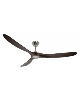 Ventilador de techo CasaFan ECO GENUINO 180 BN-NB cromo satinado/aspas nogal