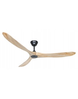Ventilador de techo CasaFan ECO GENUINO 180 MS-NT negro/aspas madera maciza natural
