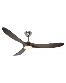 Ventilador de techo CasaFan ECO GENUINO-L 152 BN-NB cromo satinado/aspas nogal