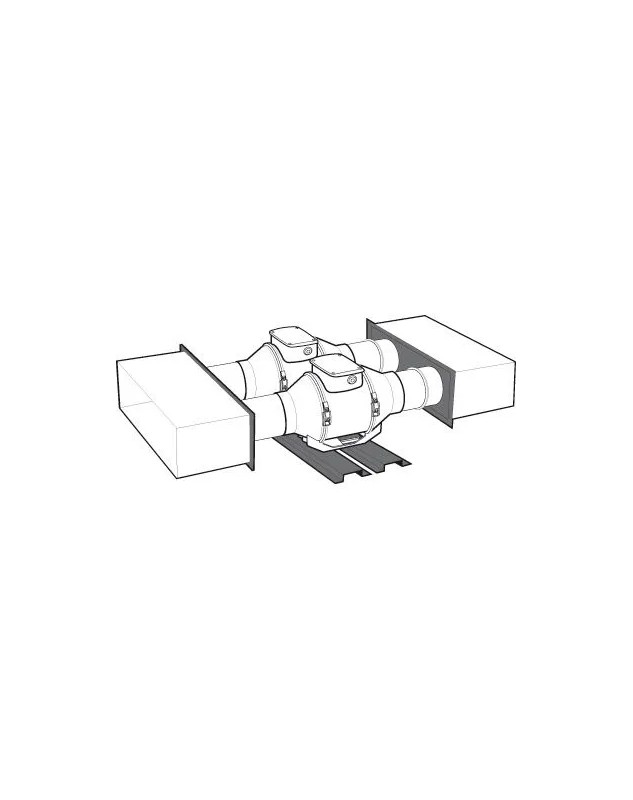 Carril base y placas de conexión Vortice PIK 100