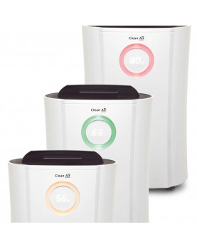 Deshumidificador y purificador Clean Air Optima CA-704 indicador de luz.