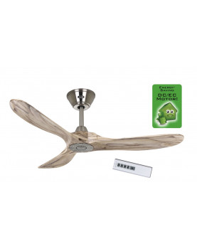 Ventilador de techo CasaFan 312215 Eco Genuino madera maciza color natural con mando a distancia