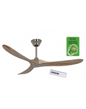 Ventilador de techo CasaFan 315216 Eco Genuino madera maciza color nogal con mando a distancia