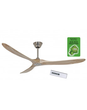 Ventilador de techo CasaFan 318016 Eco Genuino madera maciza color natural con mando a distancia