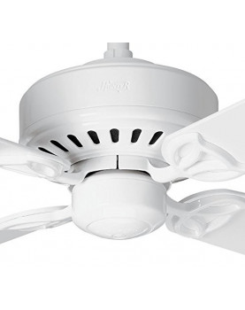 Ventilador de techo Hunter Bayport 107 color blanco opcional con luz