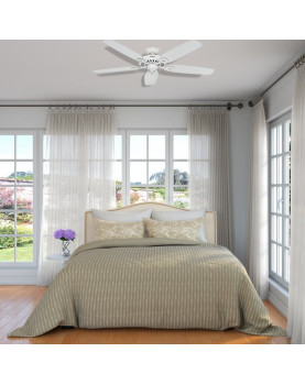 Ventilador de techo Hunter Builder Elite 132 color blanco silencioso