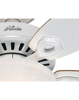 Ventilador de techo Hunter Builder Deluxe 132 color blanco con luz