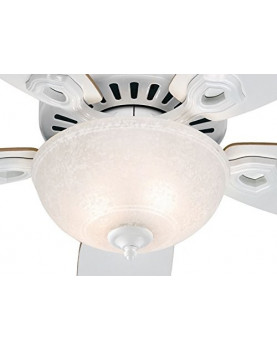 Ventilador de techo Hunter Builder Deluxe 132 color blanco con luz