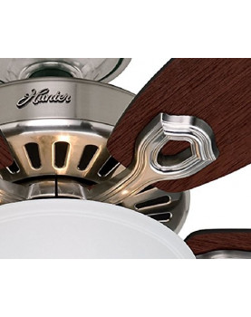 Ventilador de techo Hunter Builder Deluxe 132 color cromo pulido con luz