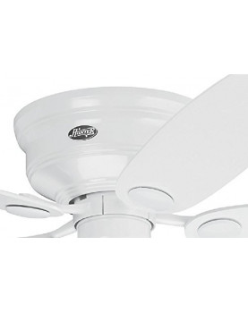 Ventilador de techo Hunter Low Profile color blanco base del motor
