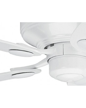 Ventilador de techo Hunter Bayport 107 color blanco opcional sin luz