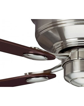 Ventilador de techo Hunter Low Profile color cromo satinado opcional sin luz