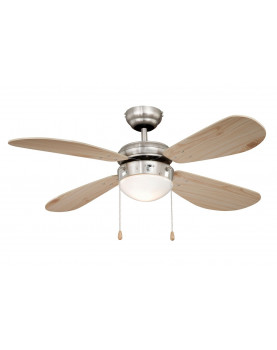 Ventilador de techo con luz y mando a distancia AireRyder FN43335RR Classic silencioso
