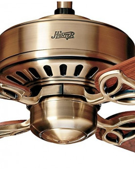 Ventilador de techo Hunter Bayport 107 color roble claro opcional con luz