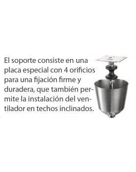 Soporte del ventilador de techo Vortice para uso comercial