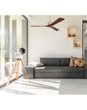 Ventilador de techo  Macau, hecho de madera